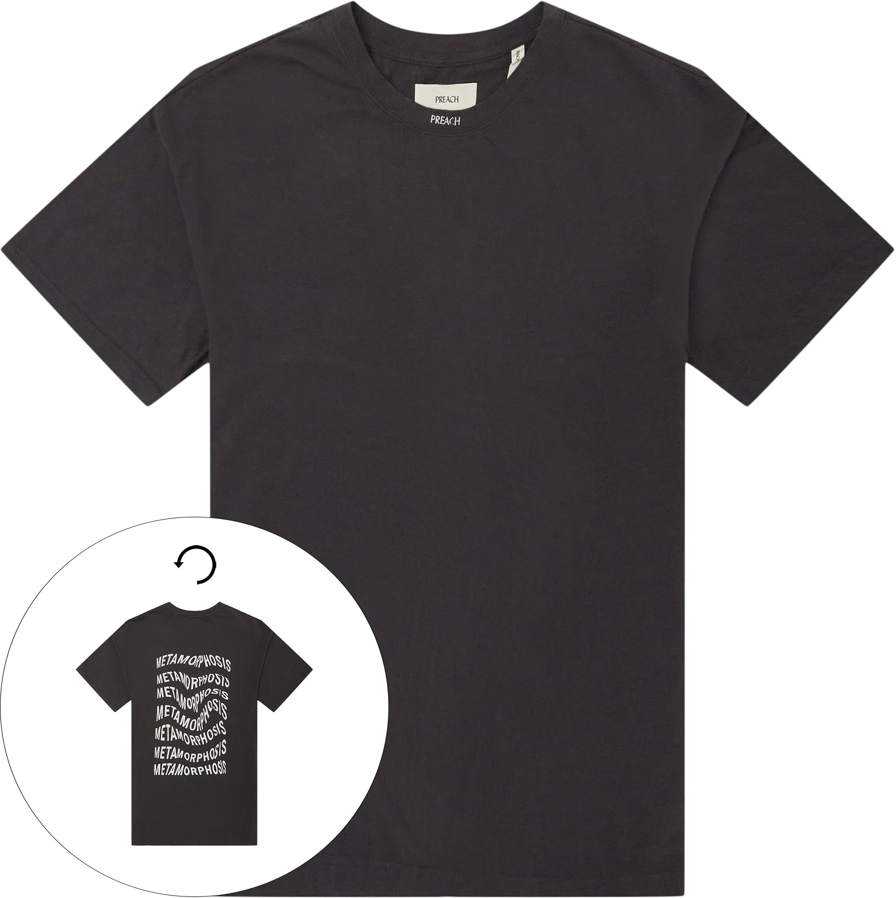 Metamorphosis Tee - T-shirts - Oversize fit - Grå