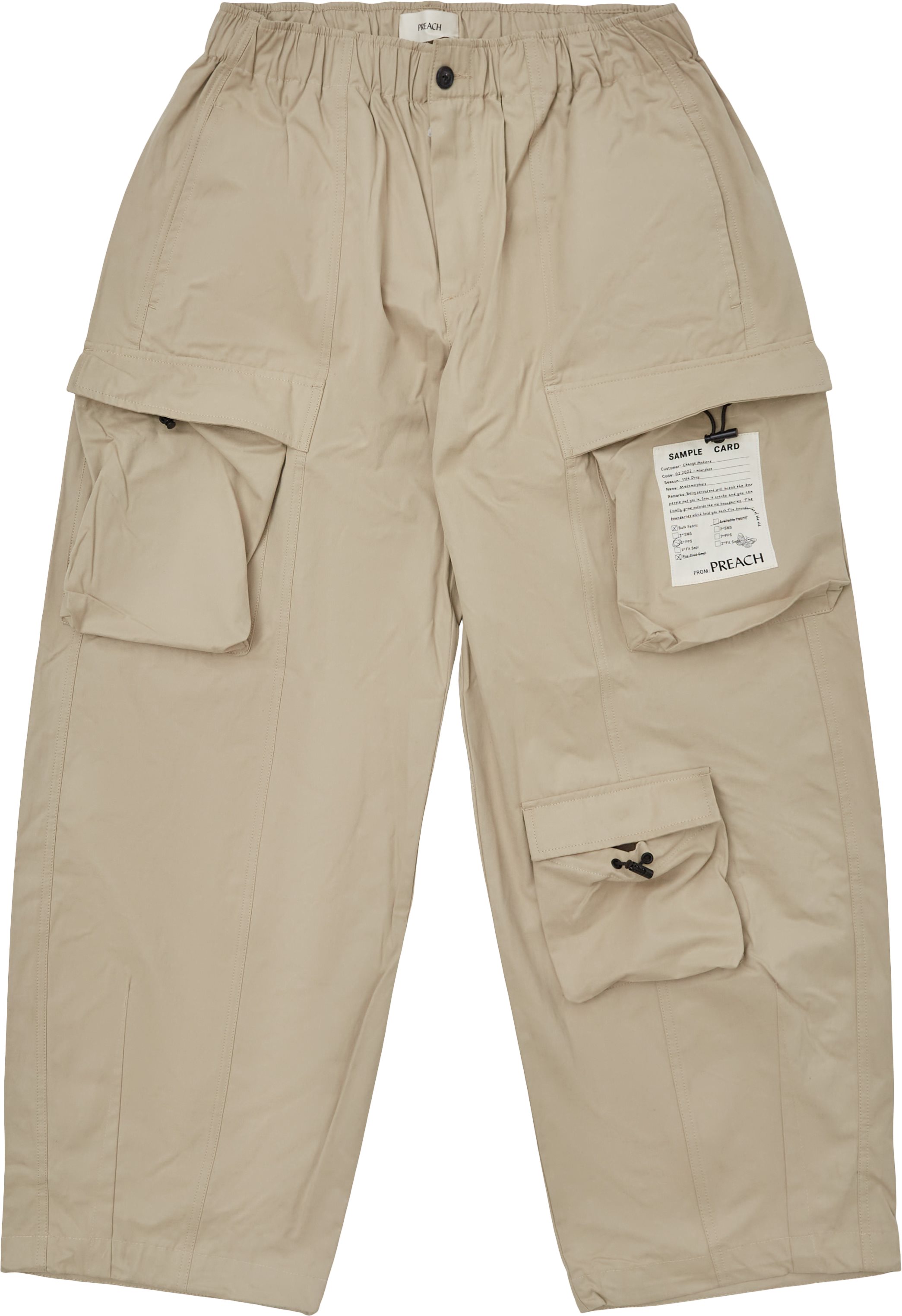 Pocket Baggy Pants - Bukser - Baggy fit - Sand