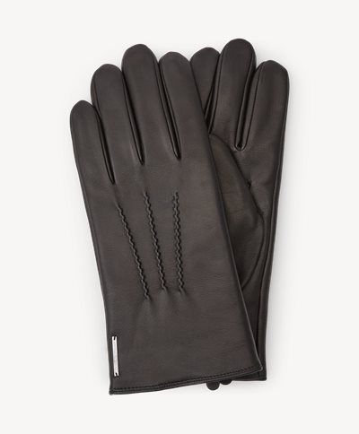 Geron Leather Gloves Geron Leather Gloves | Black