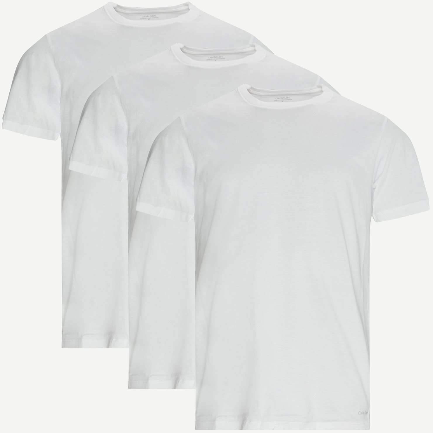 3-Pak Crewneck T-shirts - T-shirts - Classic fit - Hvid