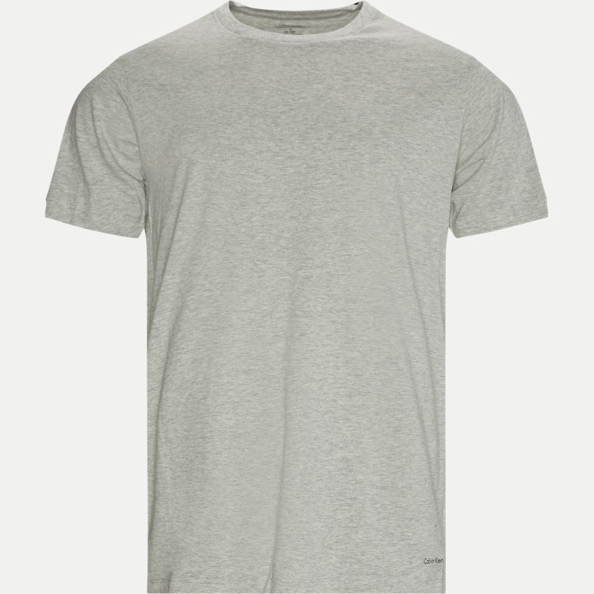 Calvin Klein T-shirts NB40111 CREW NECK 3-PACK SORT/HVID/GRÅ