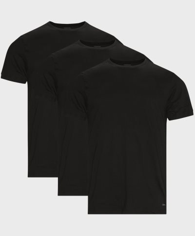 Calvin Klein T-shirts NB40111 CREW NECK 3-PACK Black