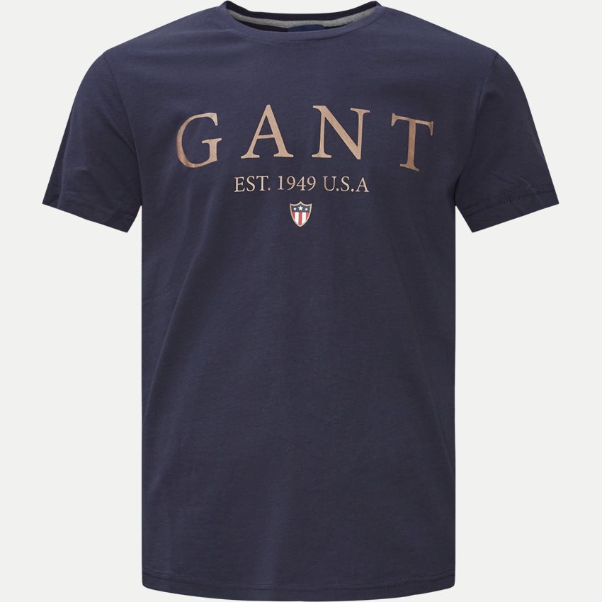 Gant T-shirts 2003119 SHIELD GRAPHIC NAVY