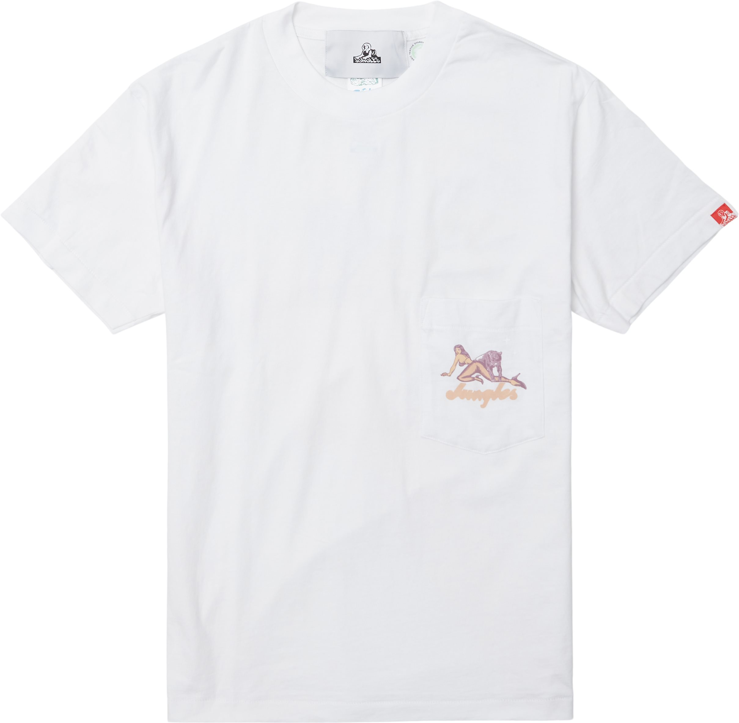 Clover Tee - T-shirts - Regular fit - Hvid
