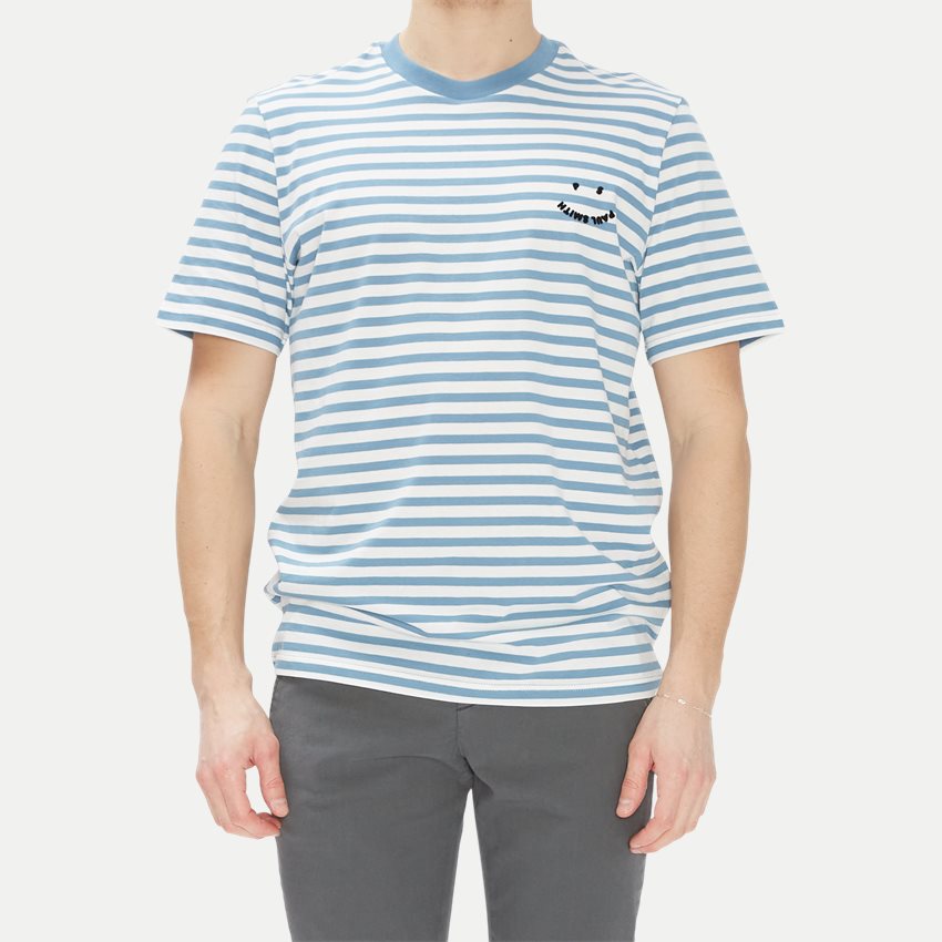 PS Paul Smith T-shirts 011R H21434 BLUE/WHITE
