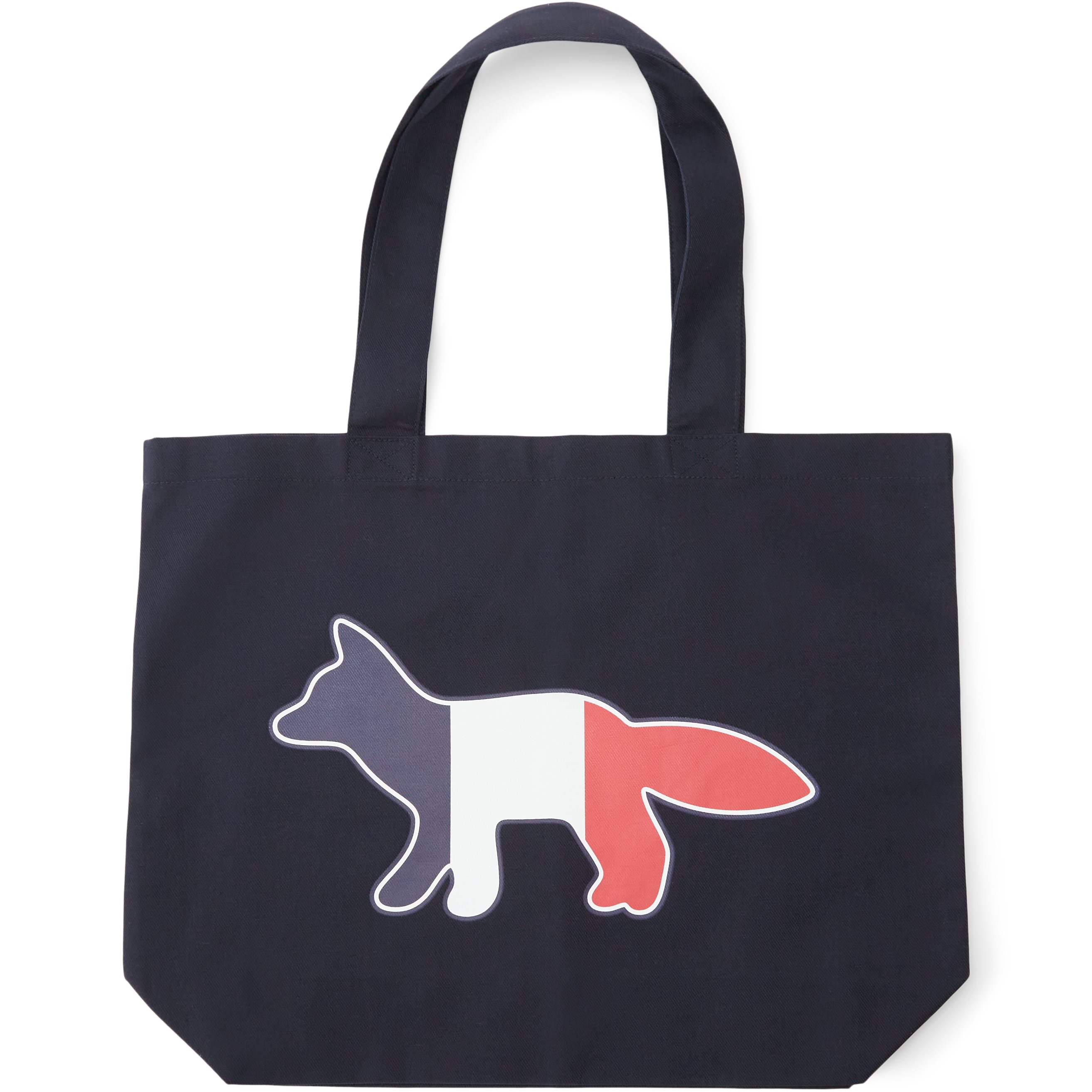 Tricolor Fox Tote Bag - Bags - Blue