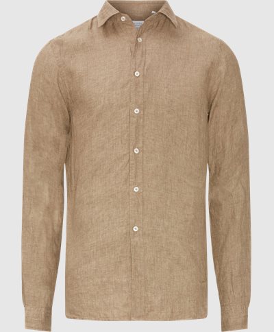 Linen Shirt Regular fit | Linen Shirt | Brun