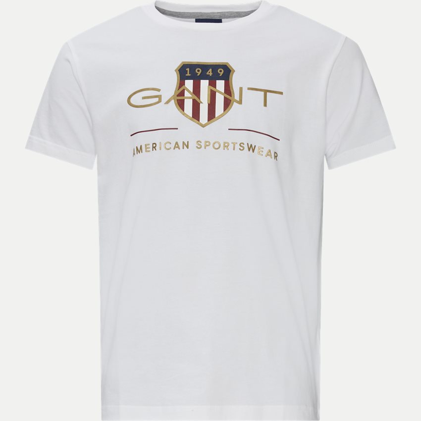 Gant T-shirts ARCHIVE SHIELD SS T-SHIRT 2003099 WHITE