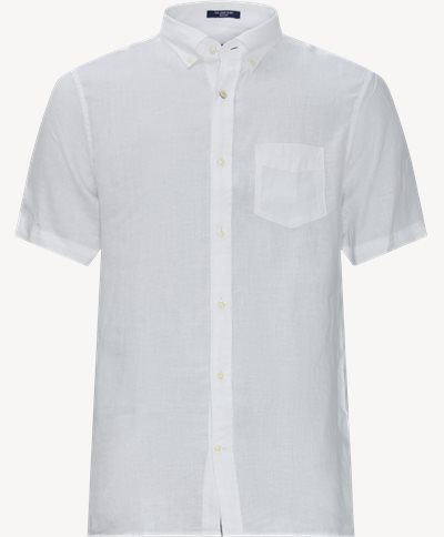 Linen Kortærmet Skjorte Regular fit | Linen Kortærmet Skjorte | Hvid