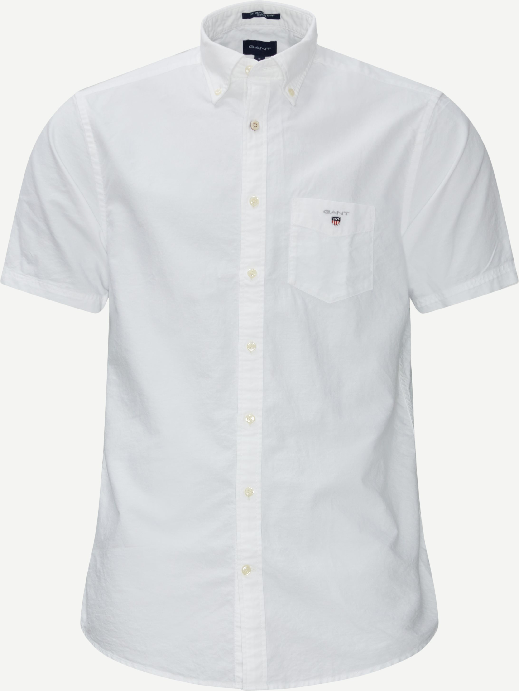 Oxford Kortærmet Skjorte - Kortærmede skjorter - Regular fit - Hvid