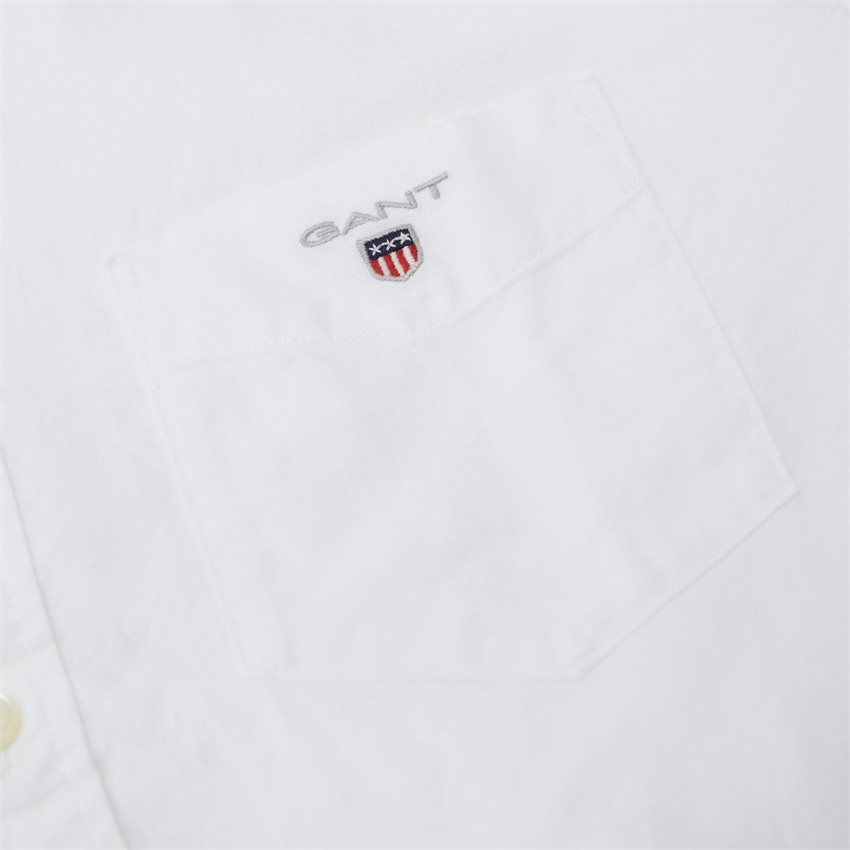 Gant Skjorter REG OXFORD SHIRT SS BD 3046001 WHITE