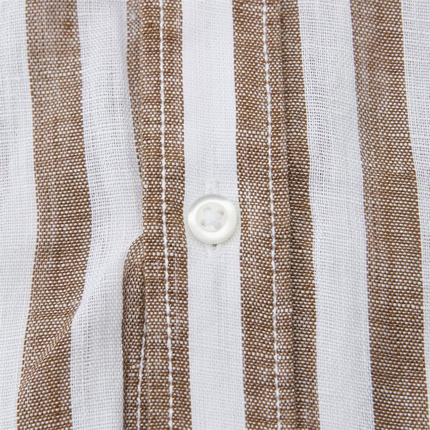 Bruun & Stengade Shirts OCON OCHRE/WHITE