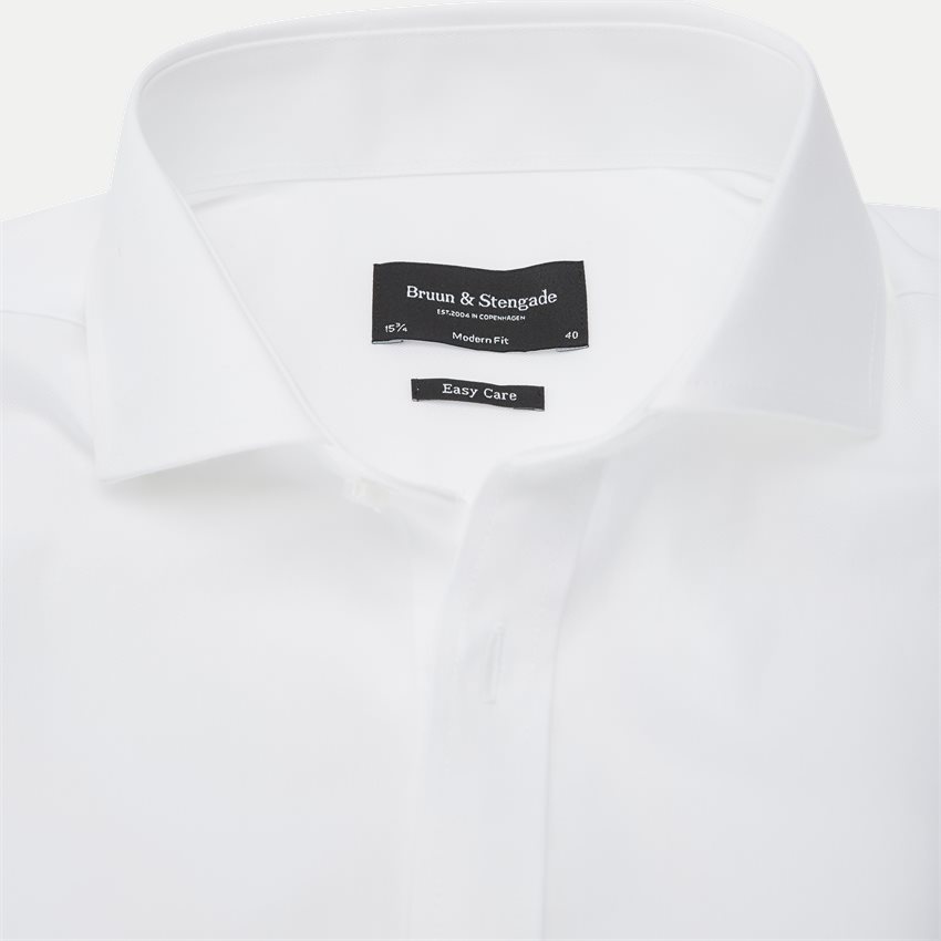 Bruun & Stengade Shirts RAPHAEL WHITE