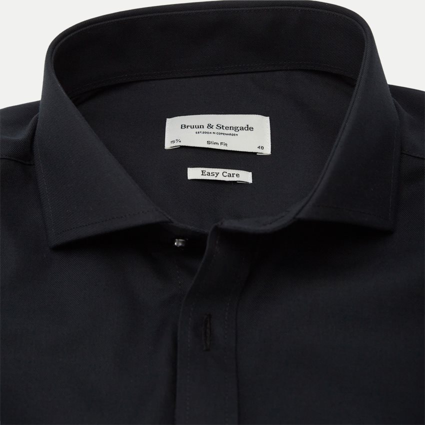 Bruun & Stengade Shirts LEONARDO SS22 BLACK