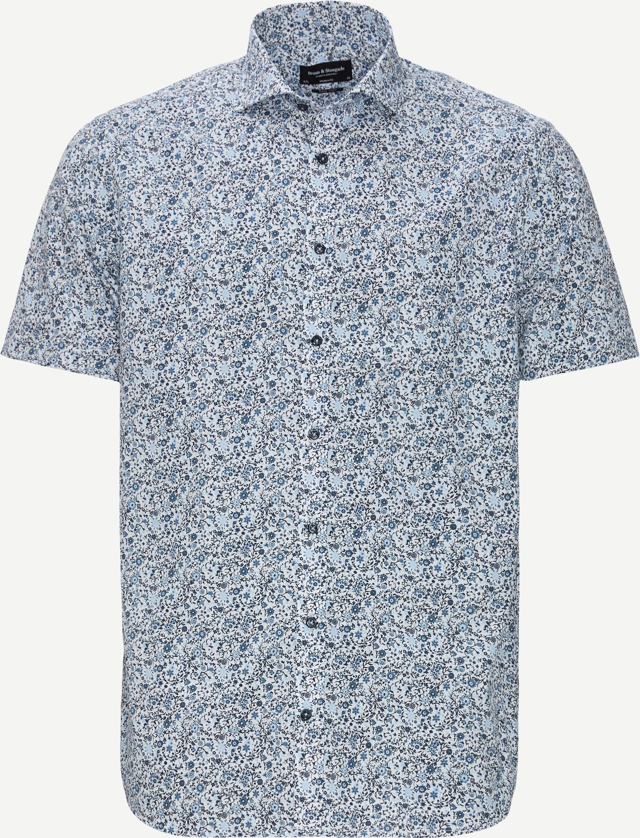 Kortärmade skjortor - Modern fit - Blå