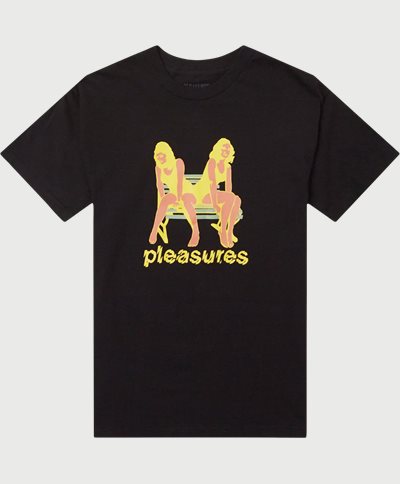 Pleasures T-shirts BENCH TEE Svart