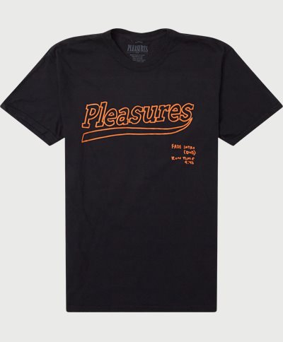 Pleasures T-shirts DUB PIGMENT DYE TEE Sort