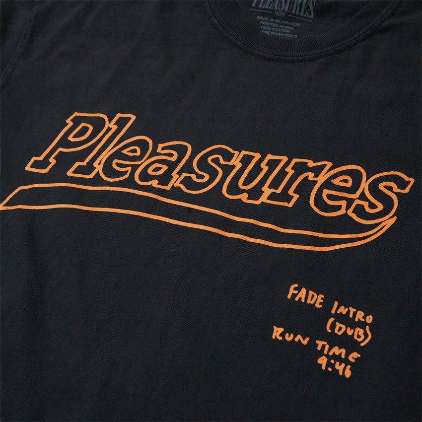 Pleasures T-shirts DUB PIGMENT DYE TEE BLACK