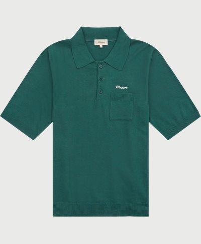 Knitted Polo Regular fit | Knitted Polo | Grøn