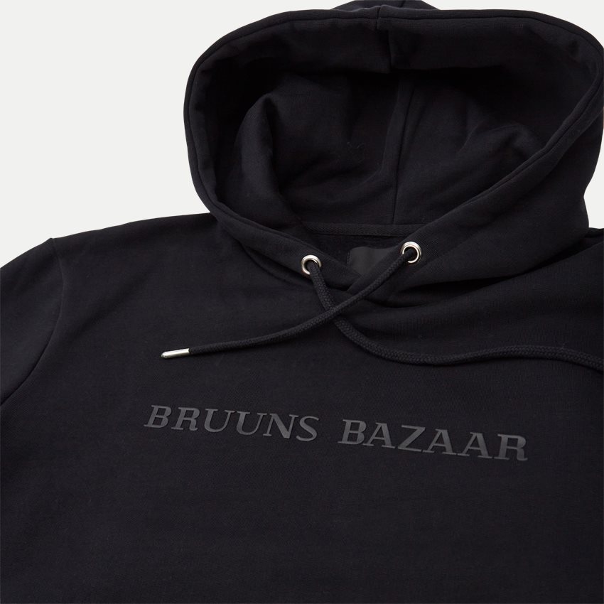 Bruuns Bazaar Sweatshirts BERTIL HOODIE BBM1278 SORT