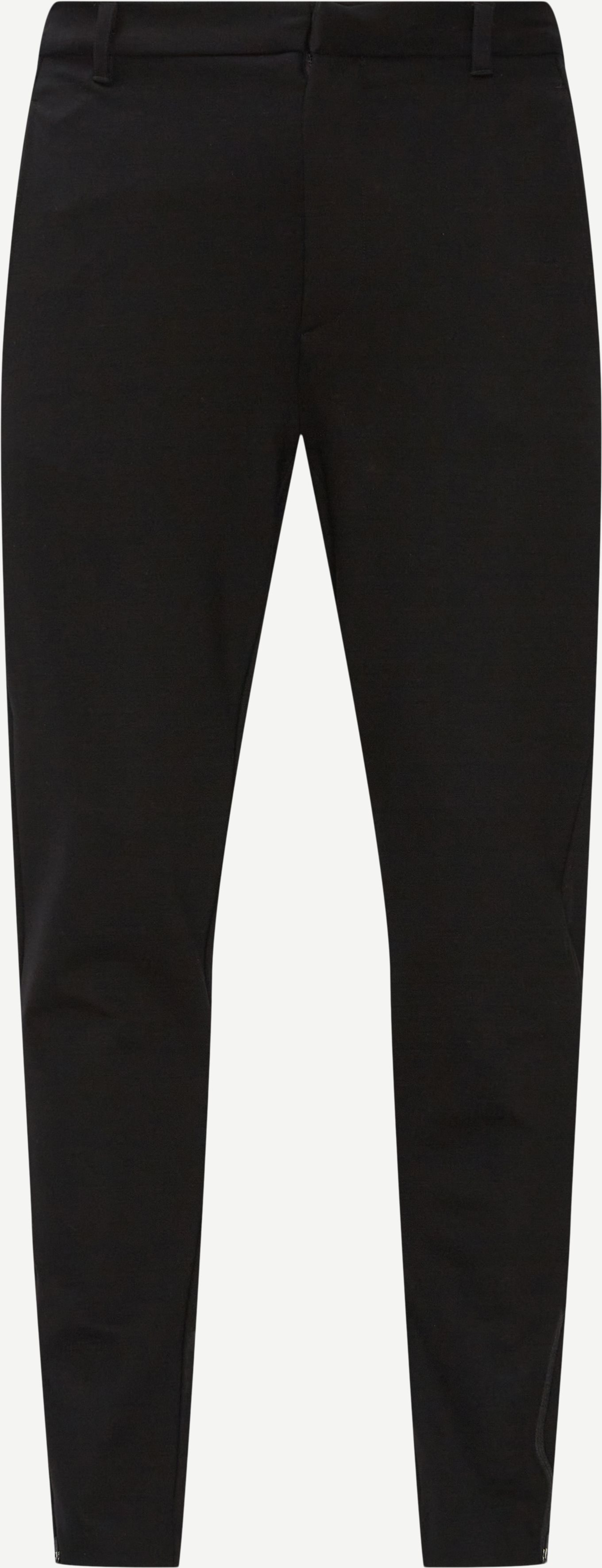 Politan Zip Pants - Bukser - Slim fit - Sort