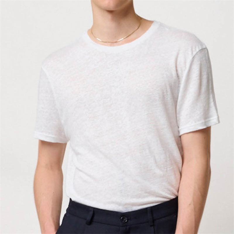 Bruuns Bazaar - Linen o-neck T-shirt