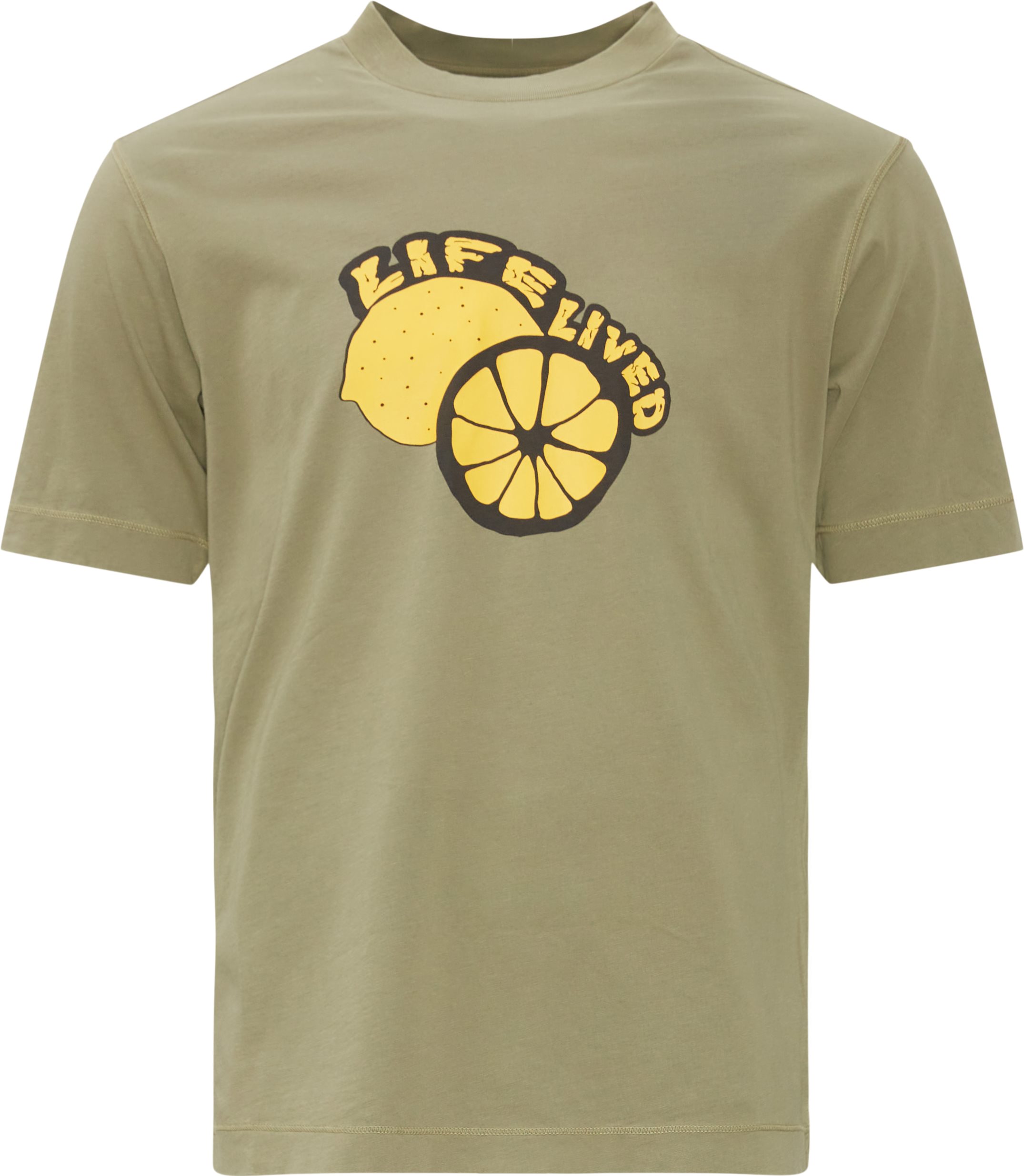 Print Tee - T-shirts - Regular fit - Army