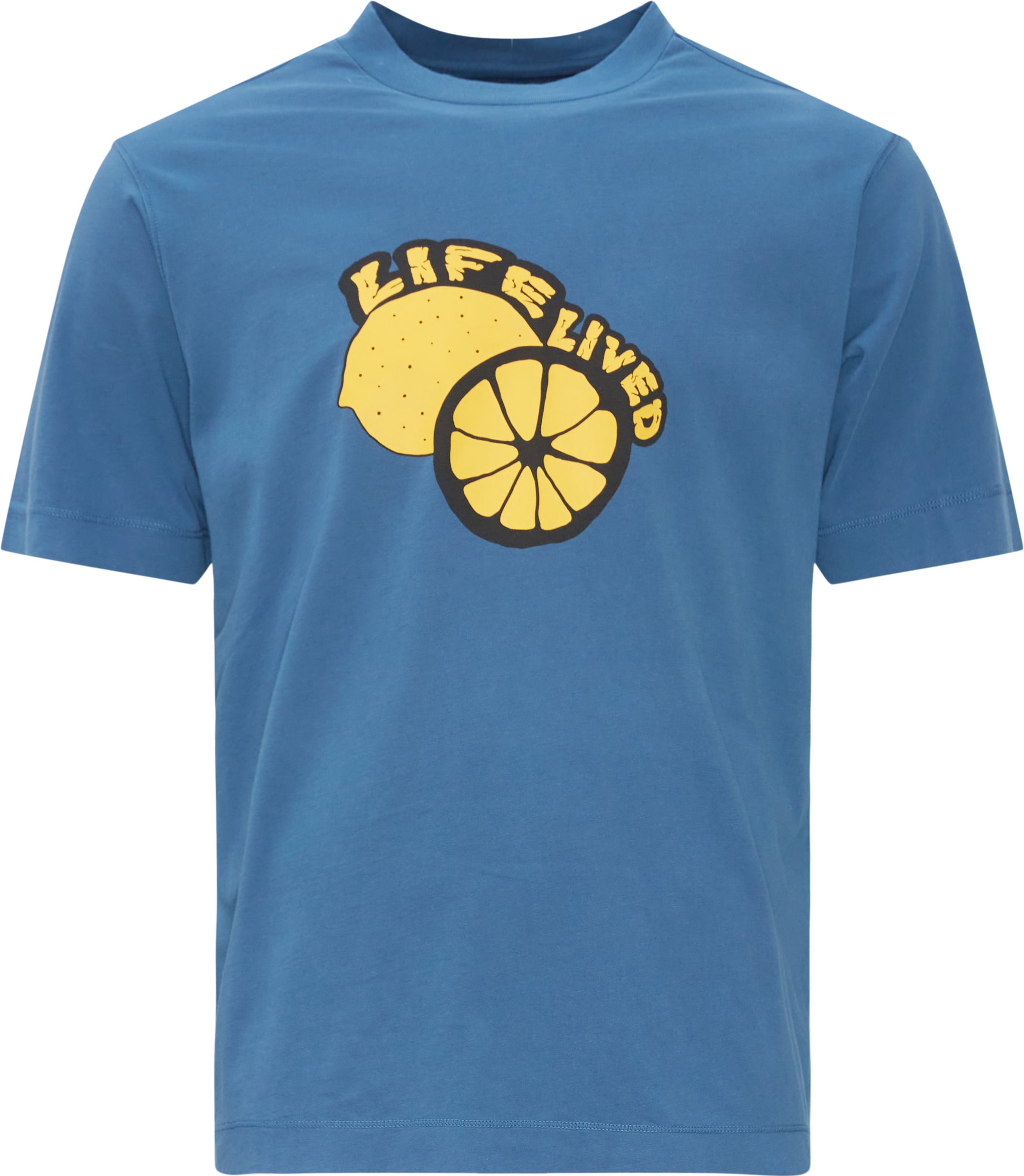 Print Tee - T-shirts - Regular fit - Blå