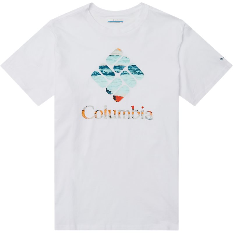 Columbia M Rapid Ridge Graphic Tee T-shirts Hvid