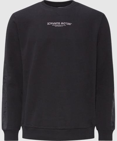 BLS Sweatshirts BELOW SURFACE CREWNECK Black