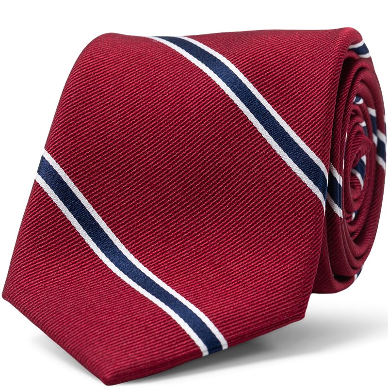 Billede af An Ivy - Red White Navy American Silk Tie