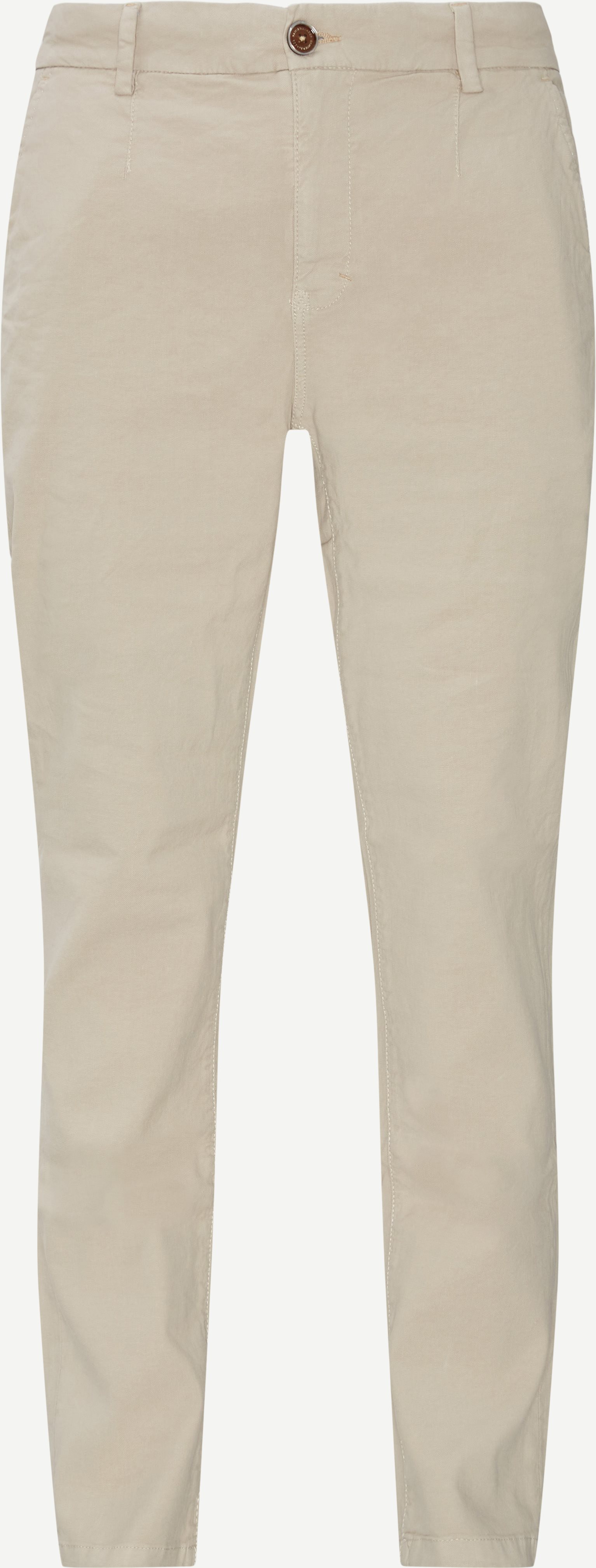 Trousers - Regular fit - Sand