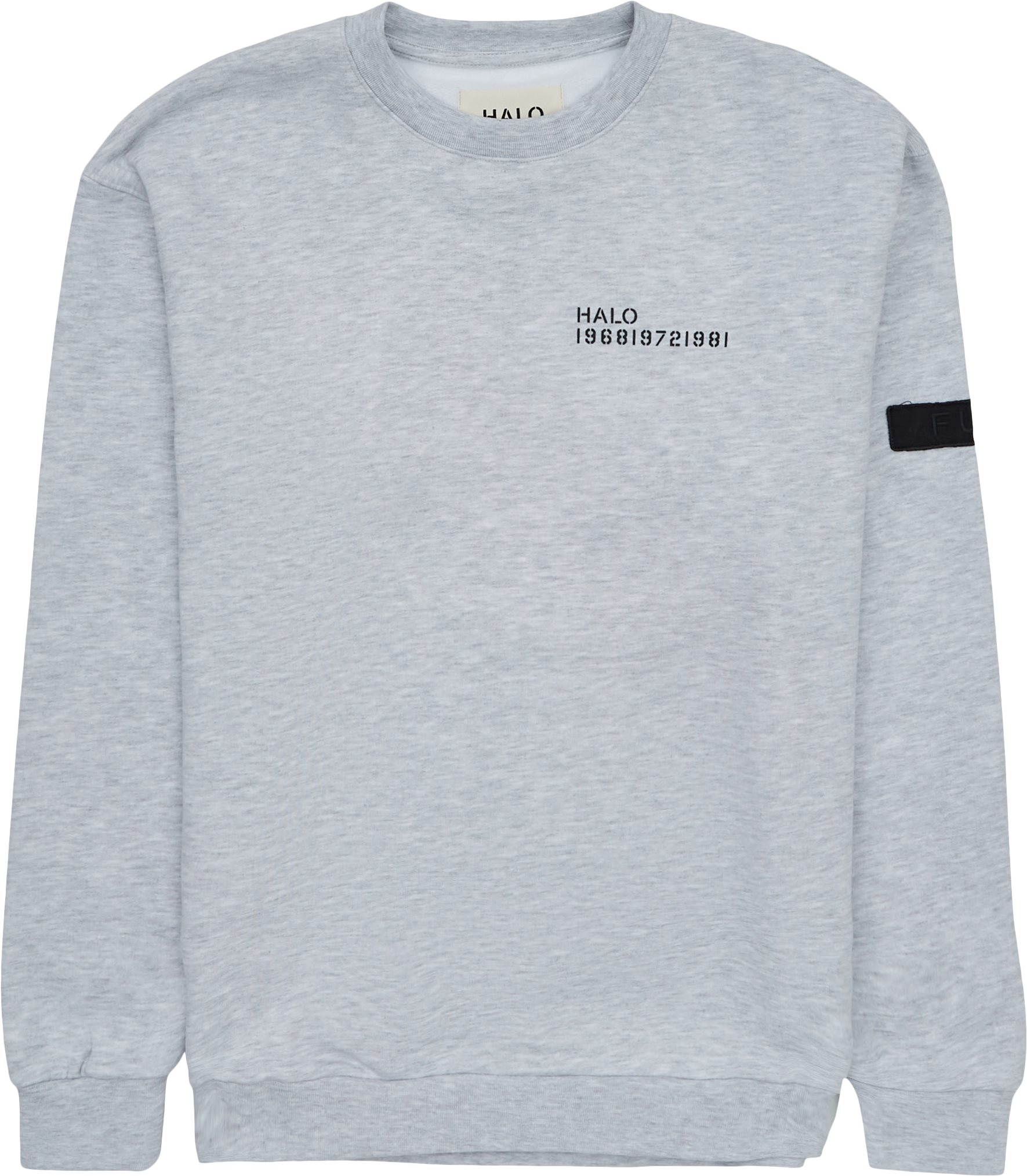 Cotton Crewneck - Sweatshirts - Regular fit - Grå