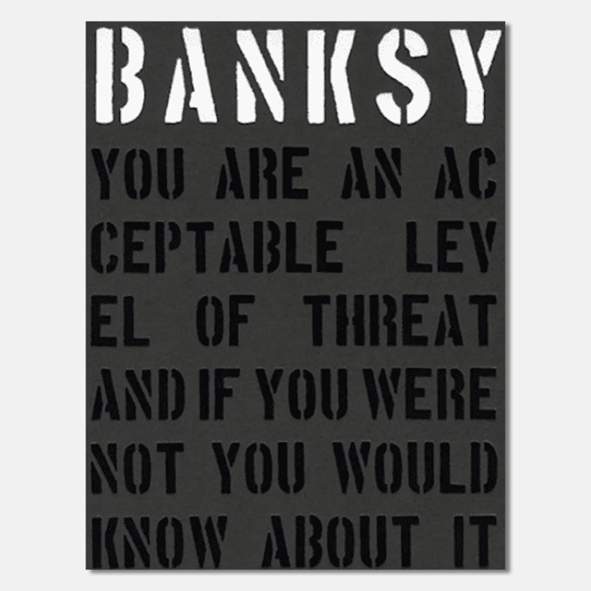 New Mags Accessories BANKSY YOU ARE AN ACCEPTABLE THREAT CBC1000 HVID