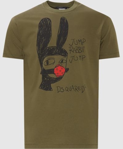 Dsquared2 T-shirts S71GD1145 Army