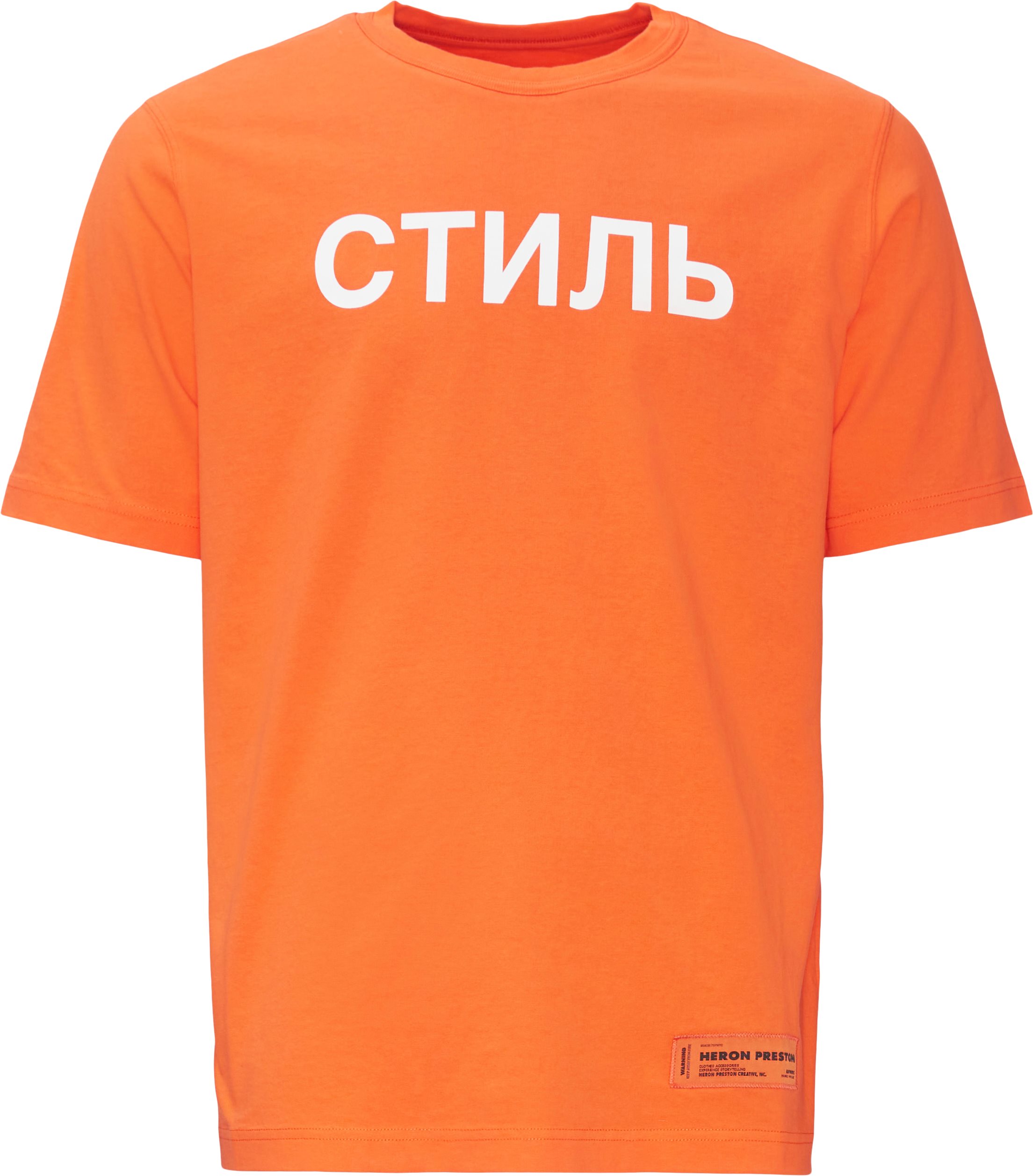 Logo Tee - T-shirts - Regular fit - Orange