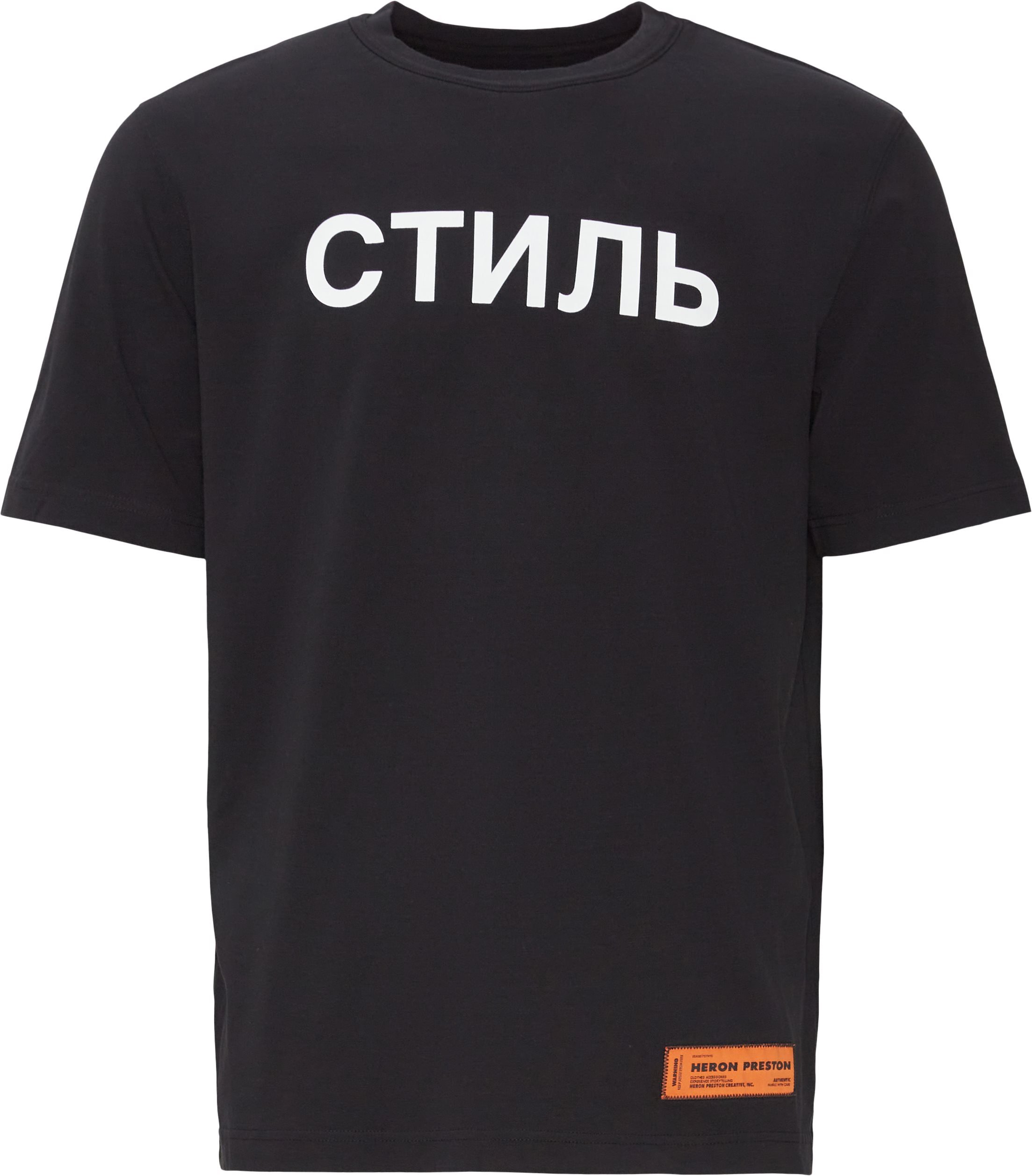 Logo Tee - T-shirts - Regular fit - Sort