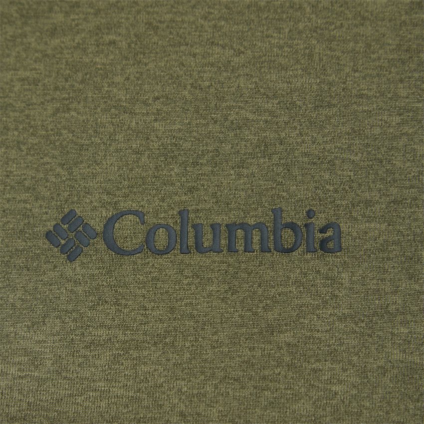 Columbia T-shirts TECH TRAIL GRAPHIC TEE ARMY