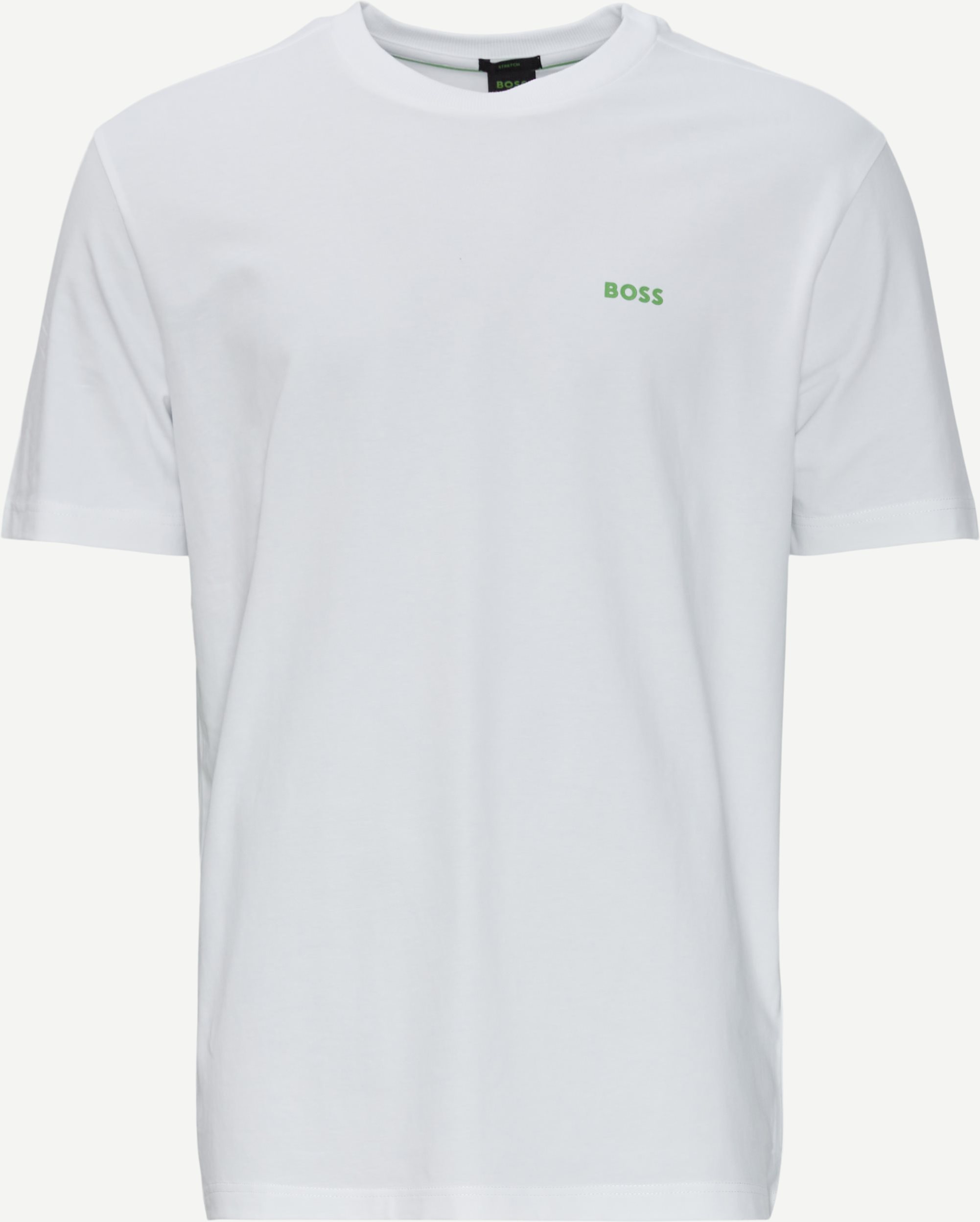 Stretch Cotton T-shirt - T-shirts - Regular fit - Hvid