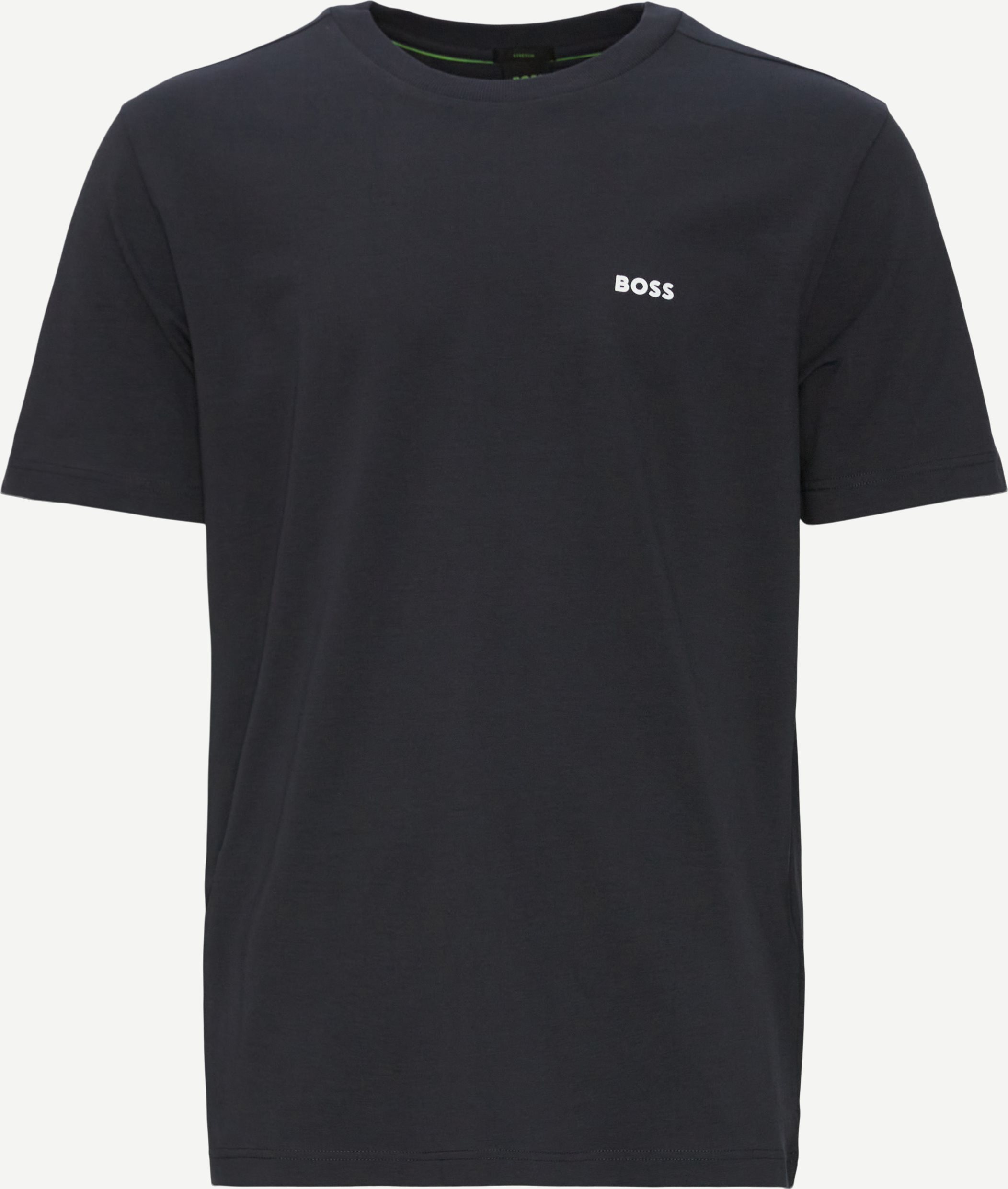 Stretch Cotton T-shirt - T-shirts - Regular fit - Blå