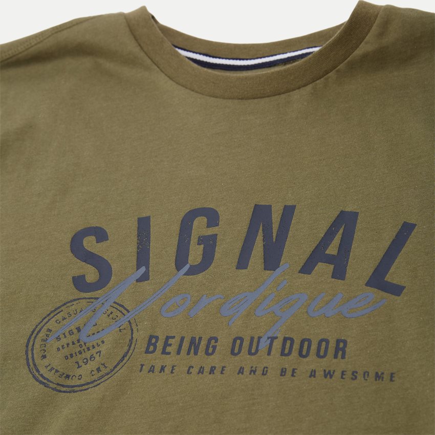 Signal T-shirts KELLER  LOGO L.OLIVE