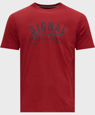 Signal T-shirts KELLER  LOGO Röd