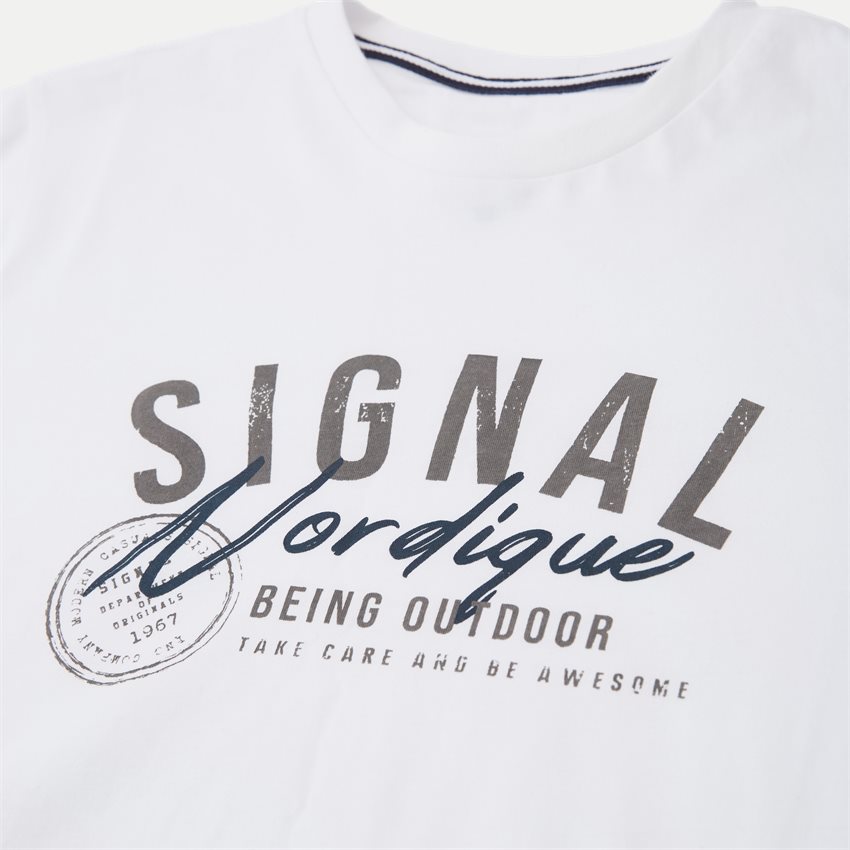 Signal T-shirts KELLER  LOGO WHITE