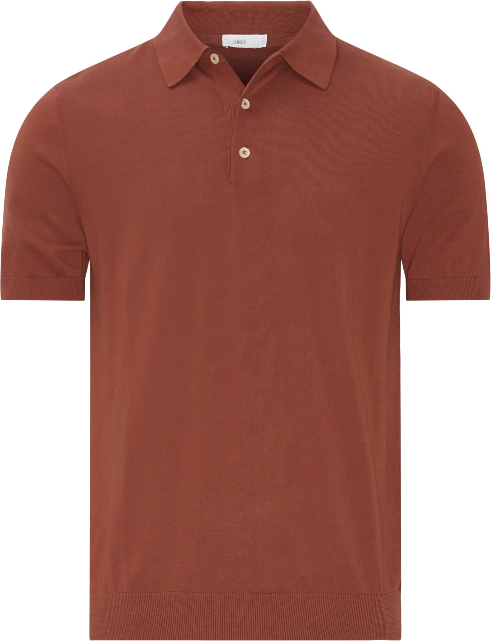 Polo T-shirt - T-shirts - Regular fit - Brun
