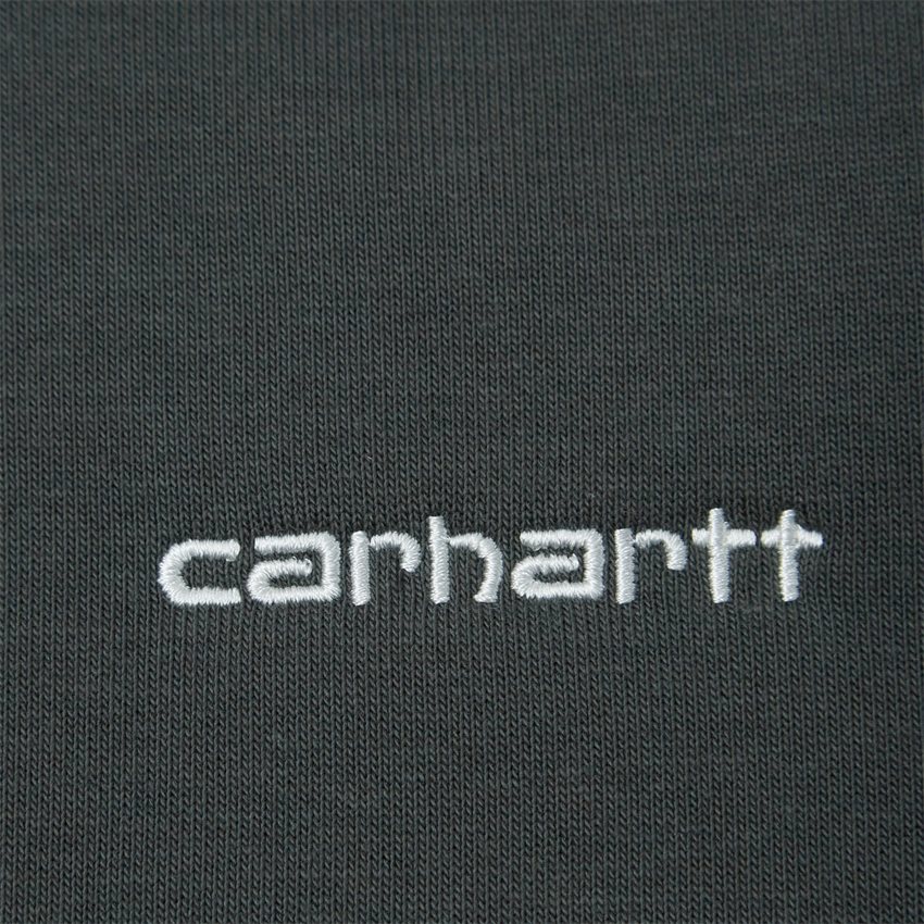 Carhartt WIP Sweatshirts HOODED SCRIPT EMBROIDERY SWEAT I028937 HEMLOCK