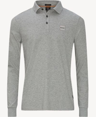 Passerby Long Sleeve Polo Slim fit | Passerby Long Sleeve Polo | Grey