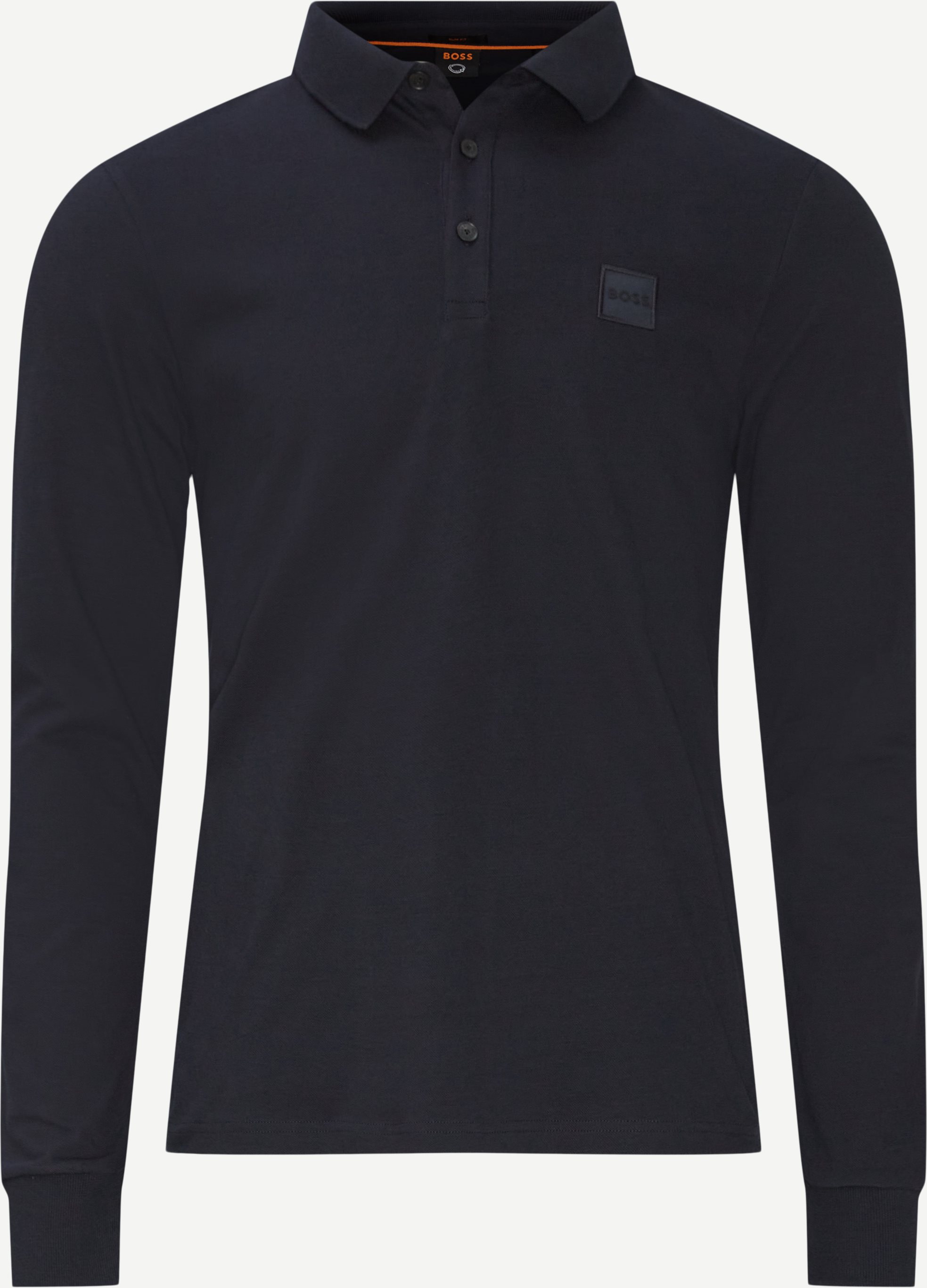 Passerby Langærmet Polo - T-shirts - Slim fit - Blå