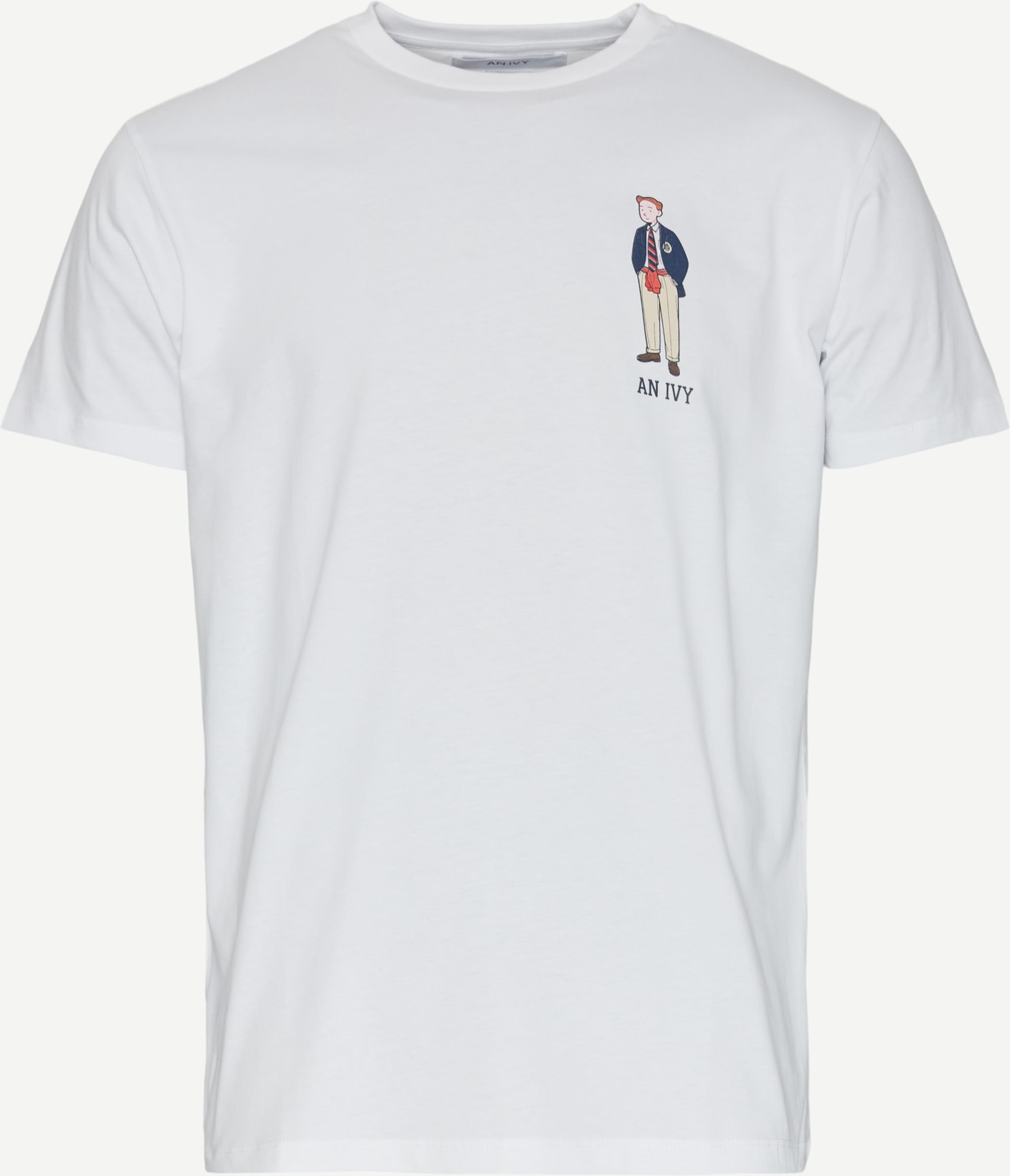 Prepster Tee - T-shirts - Regular fit - Hvid