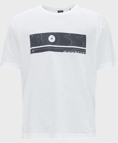 BOSS Athleisure T-shirts 50472561 TEE 3 Hvid