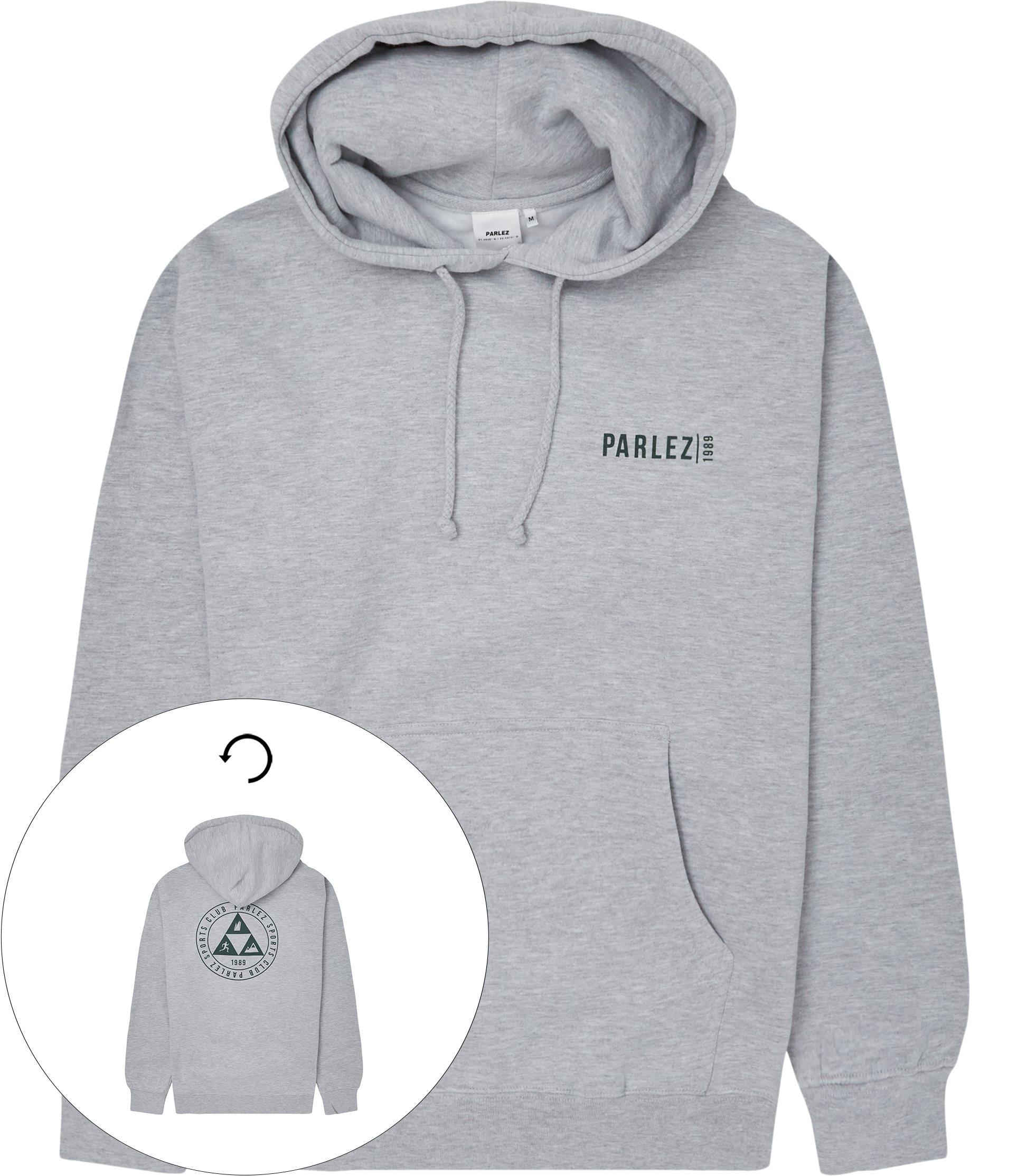 PARLEZ Sweatshirts MARATHON HOODIE Grey